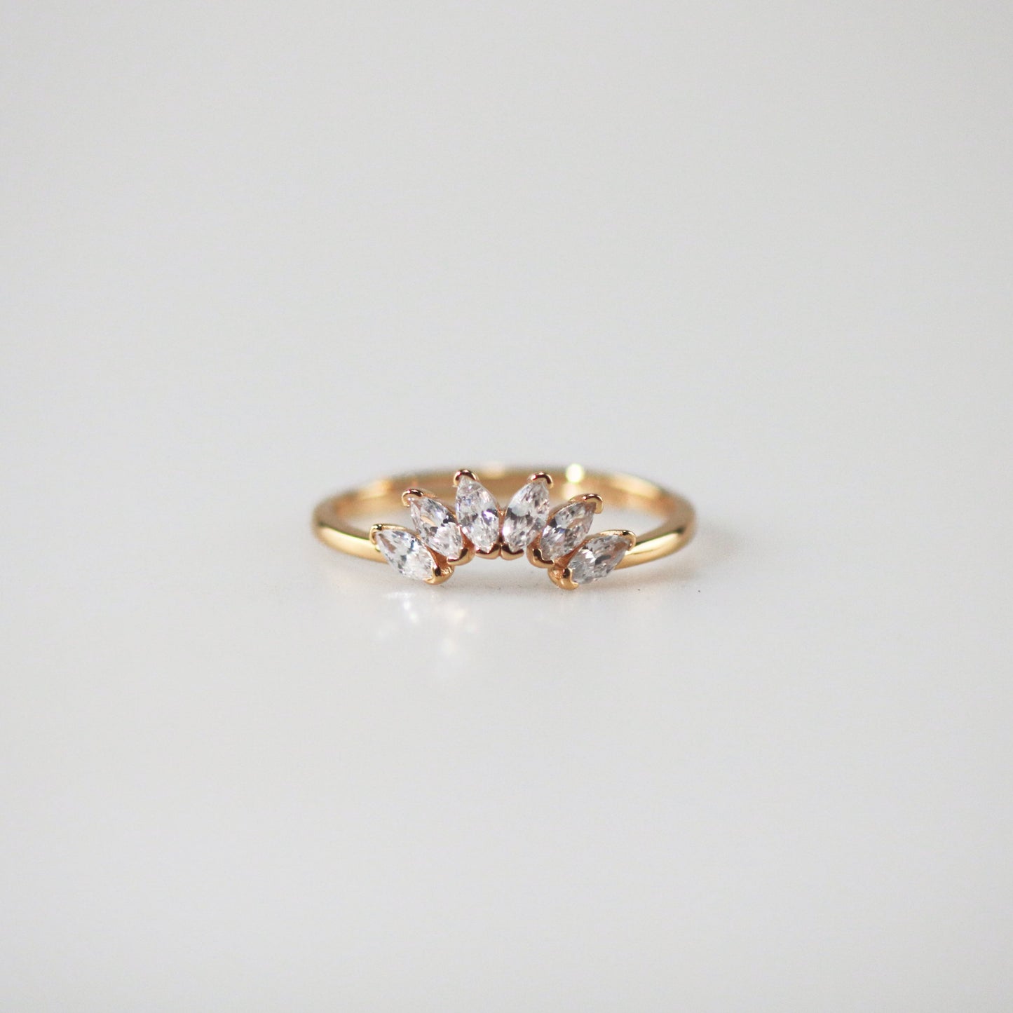 Contour Gemstone Band Ring