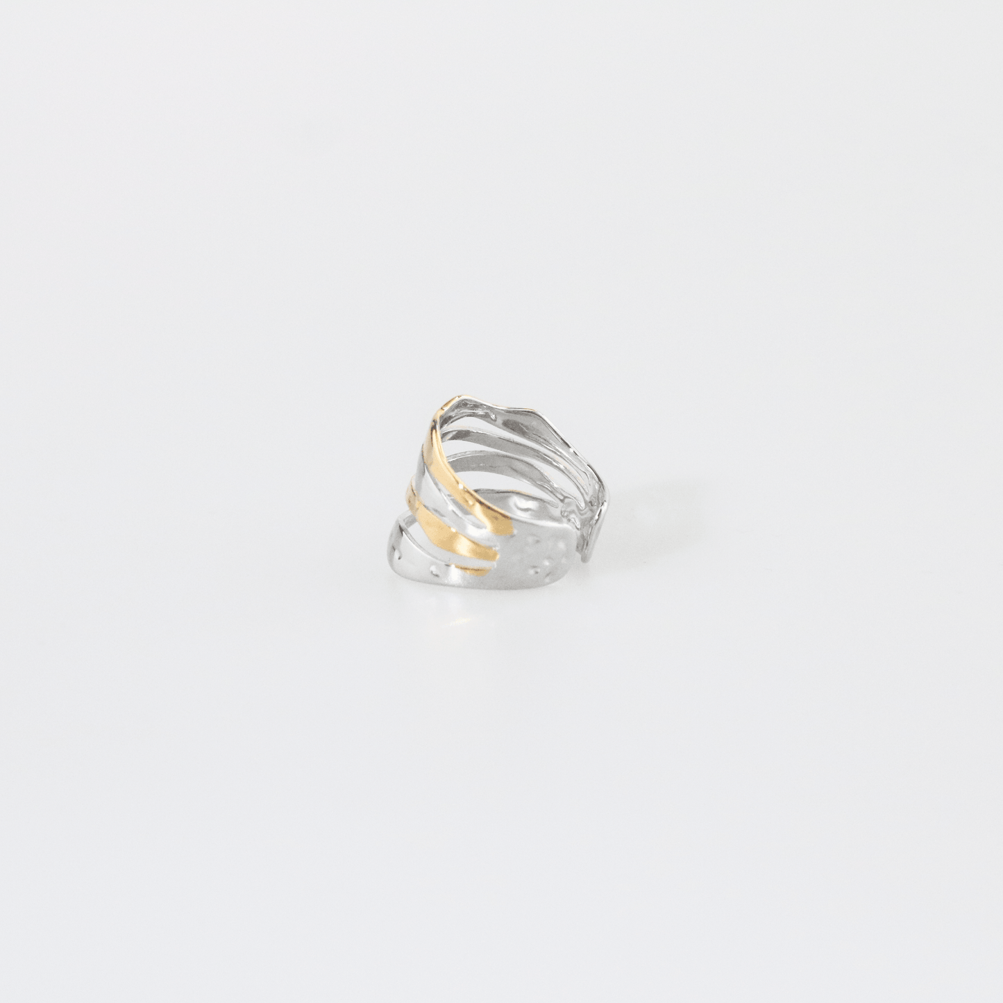 Mixed Multi-Row Hammered Ring