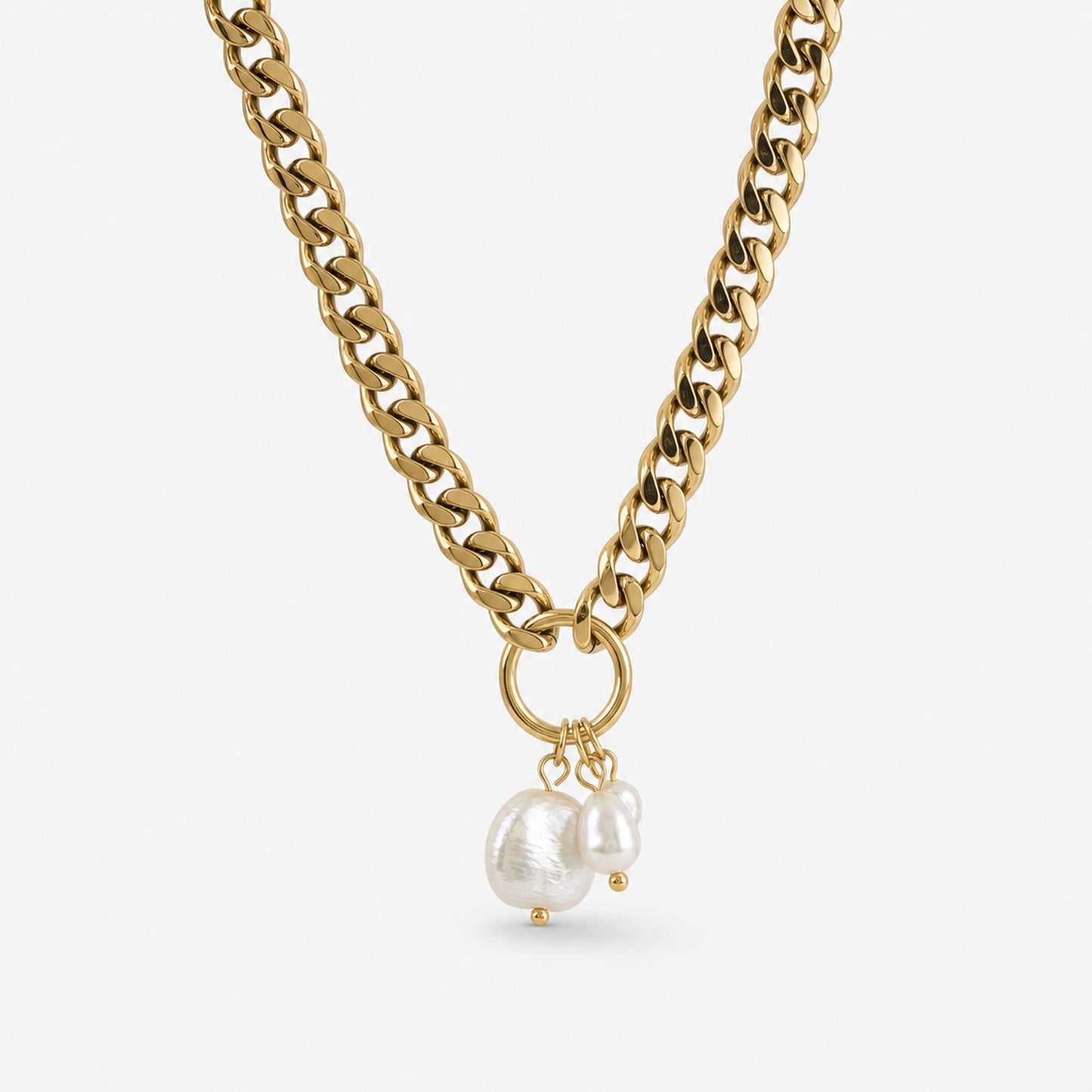 Chunky Baroque Pearl Necklace
