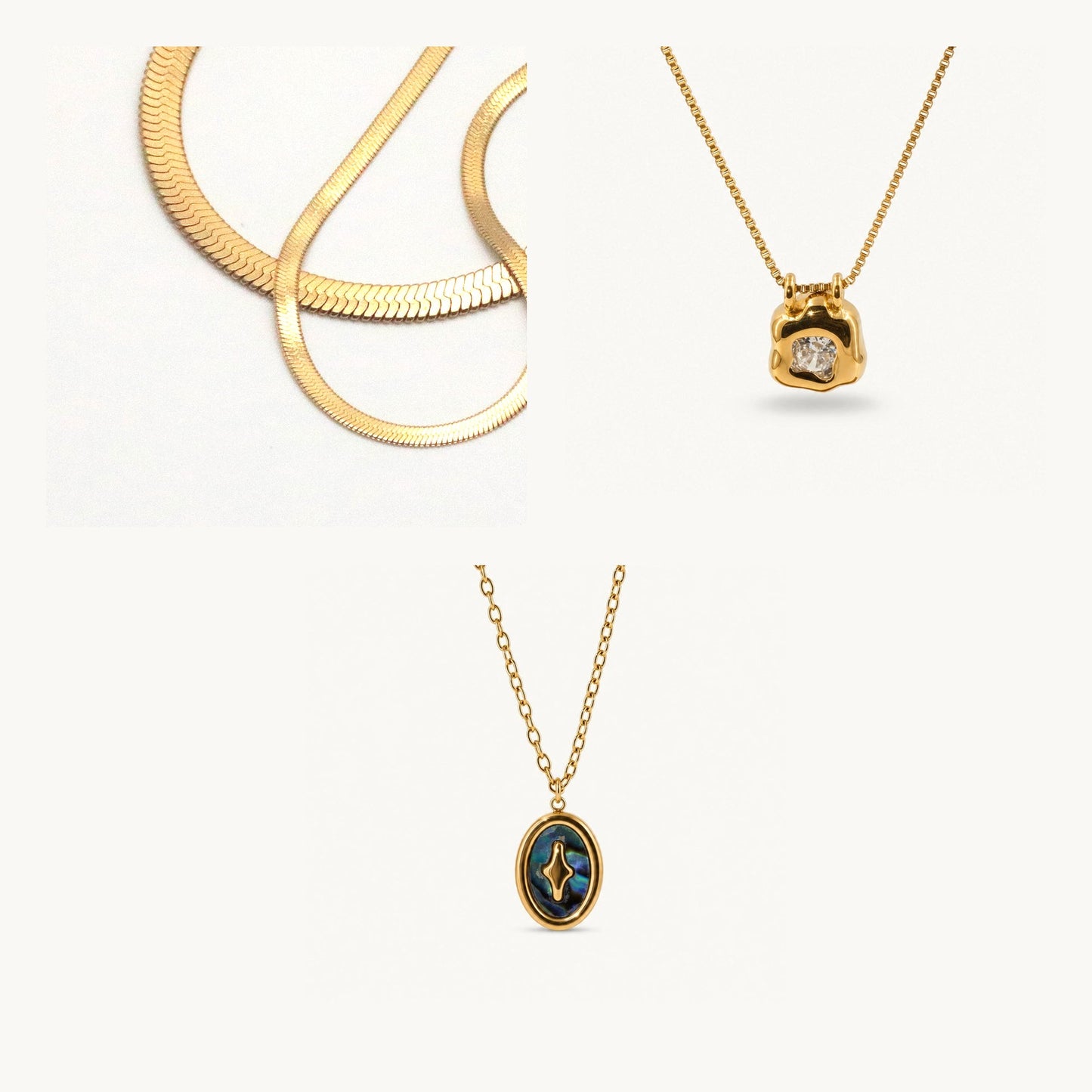 Dusk Necklace Layer — Stylr 18k gold plated necklace set