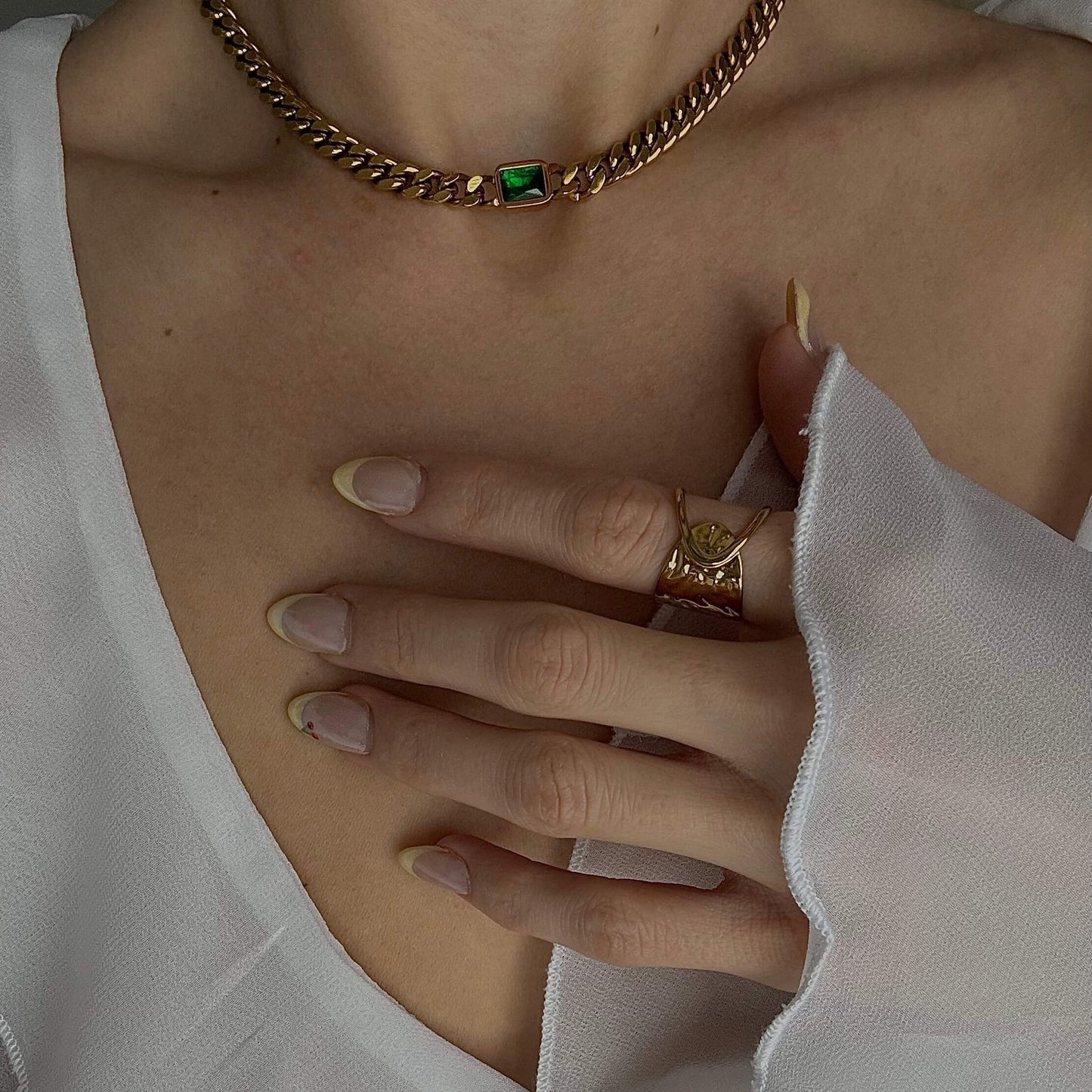 gold statement ring