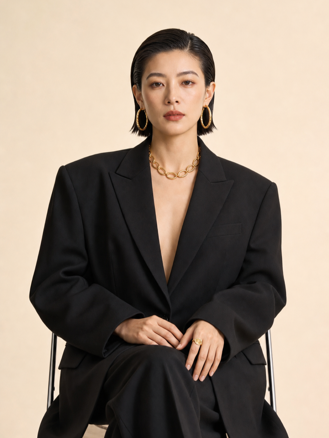 Quiet Command jewelry set — worn