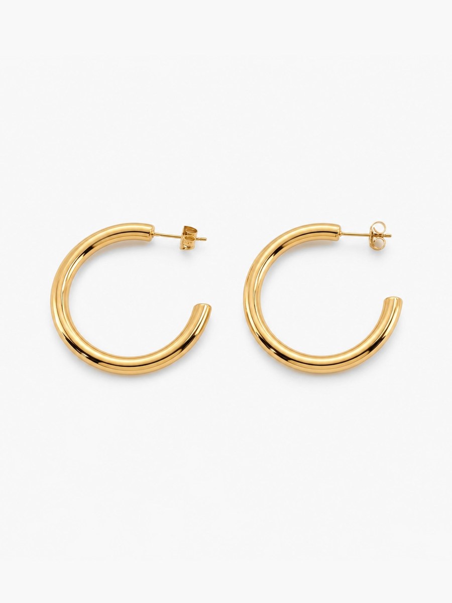 Gold-plated earrings