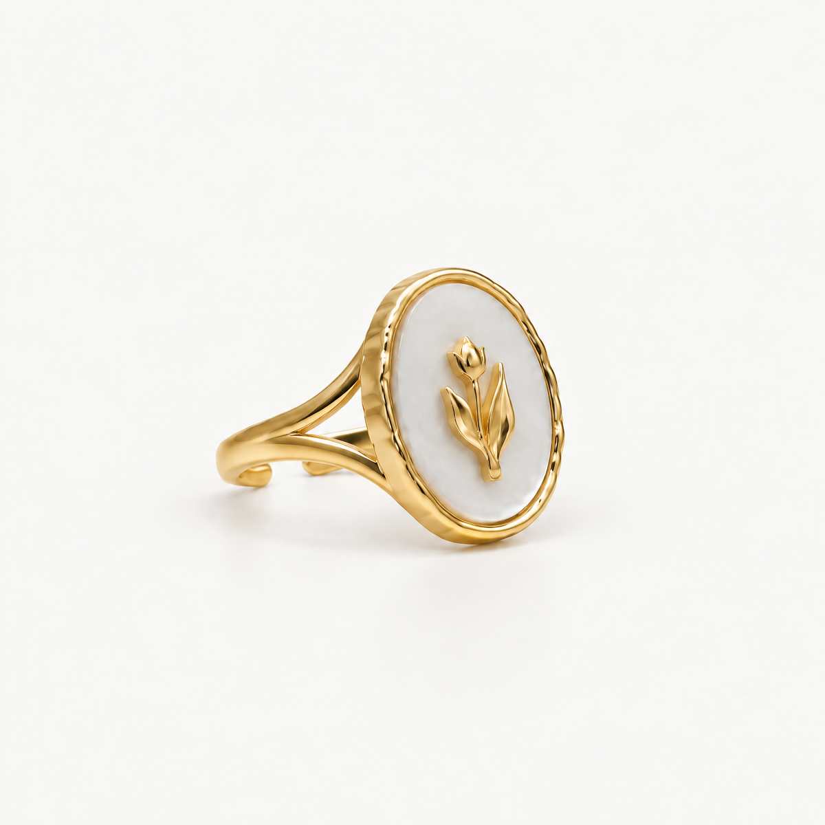 Rose Signet Ring – opposite side view