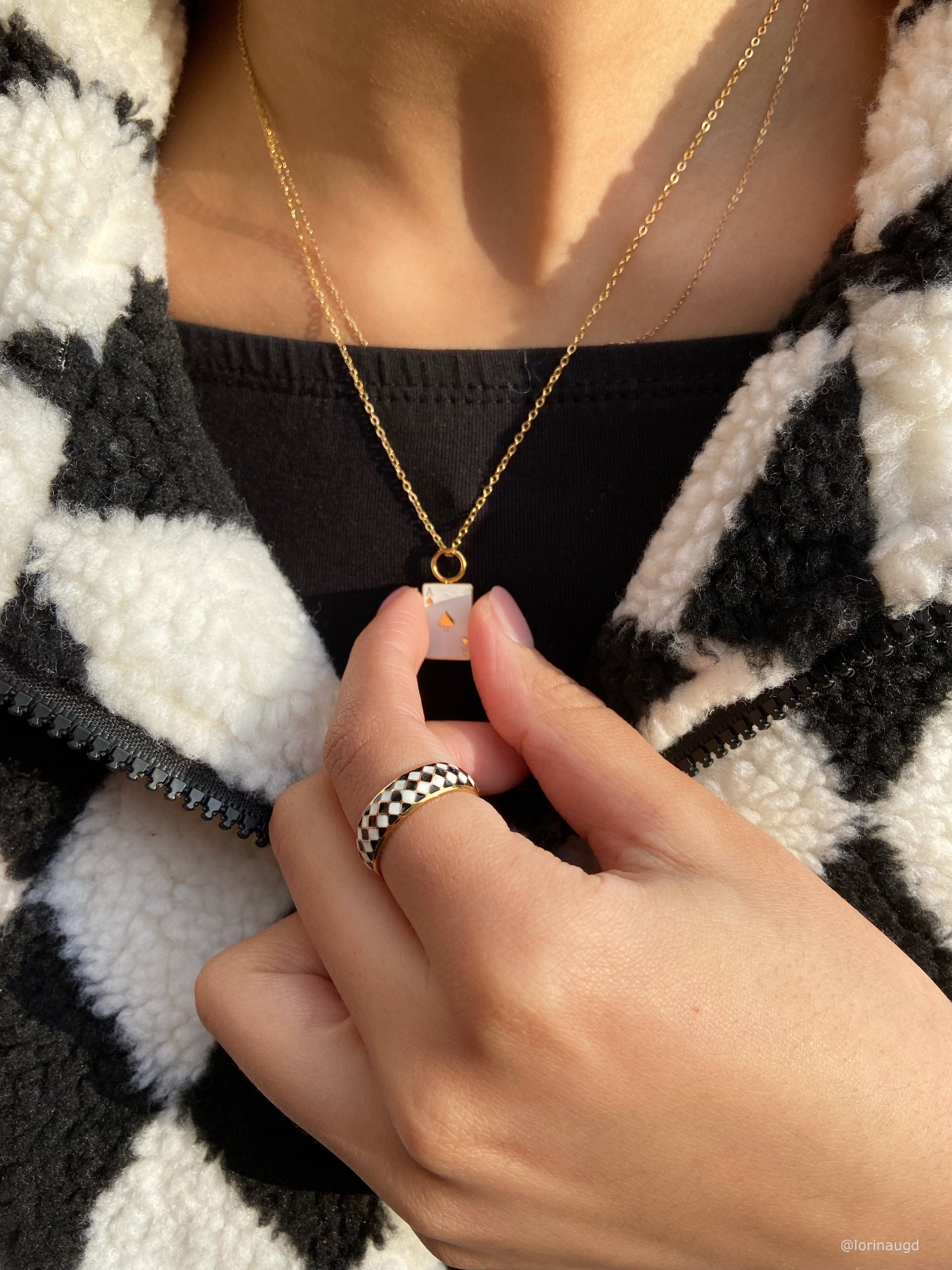 Poker ace necklace