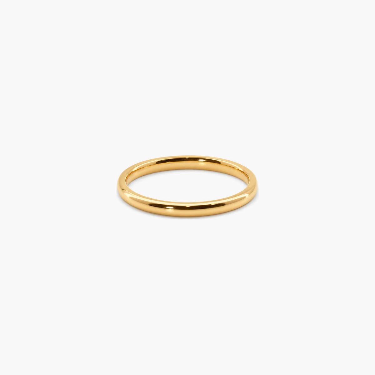 2mm Gold Stacker Band Ring