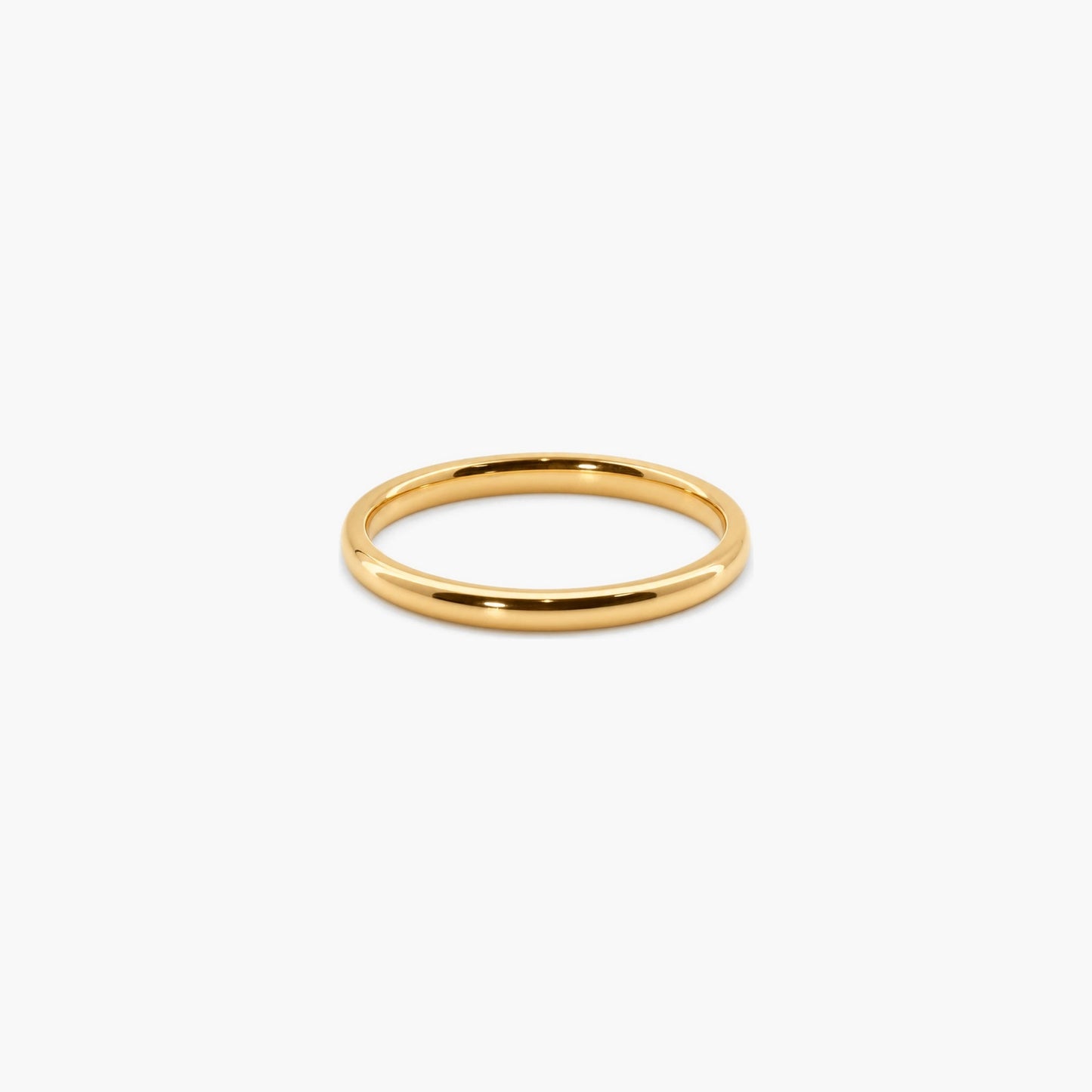 2mm Gold Stacker Ring - Wasserfest & Anlaufbeständig