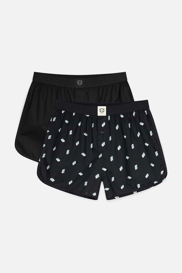 2x Black Shorts - Stylr