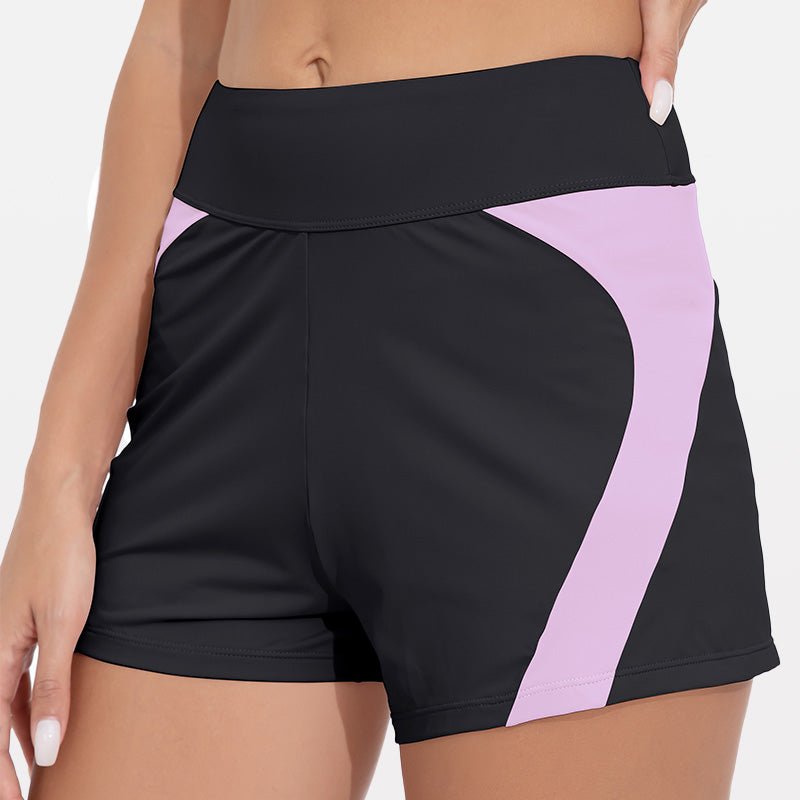 3" Wide Waistband Quick Dry Swim Shorts - Stylr