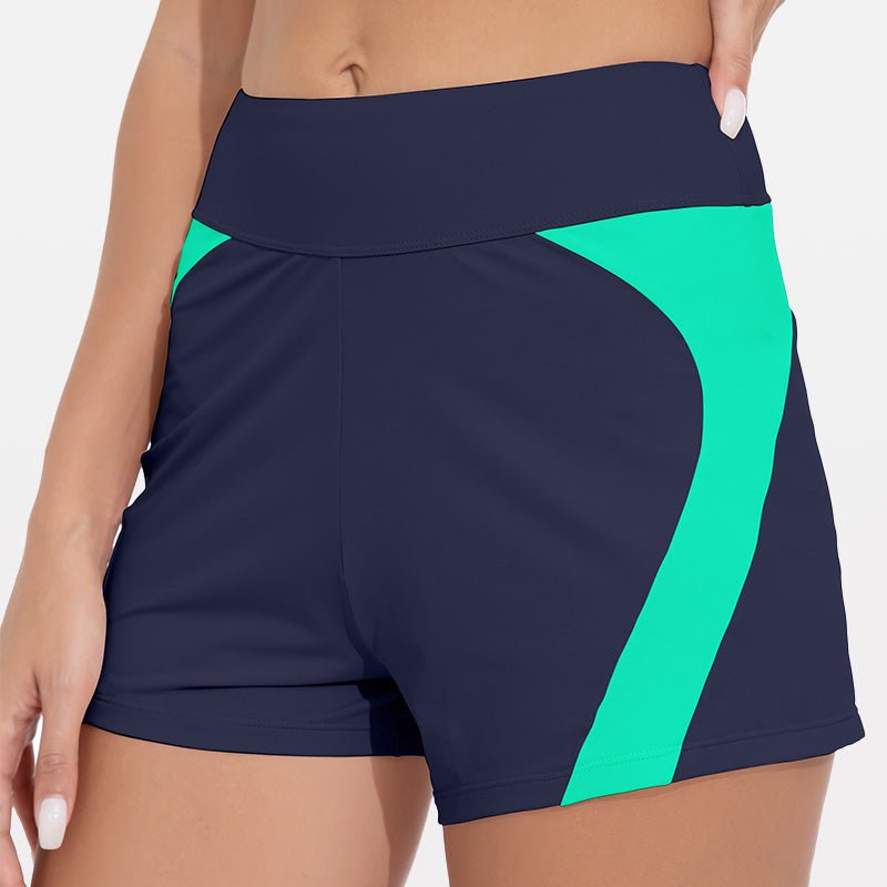 3" Wide Waistband Quick Dry Swim Shorts - Stylr