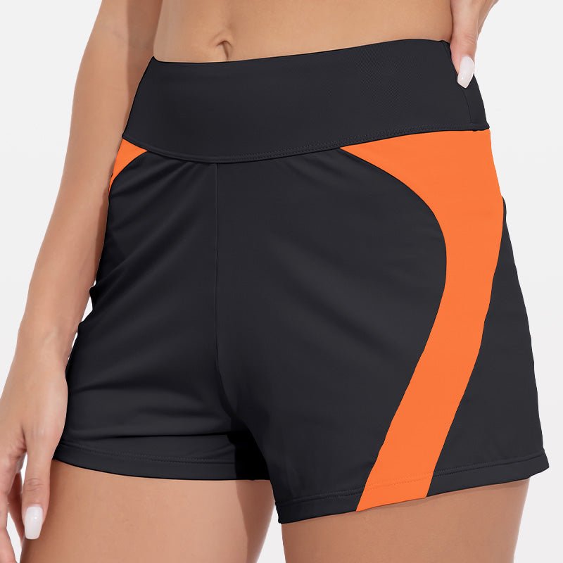 3" Wide Waistband Quick Dry Swim Shorts - Stylr