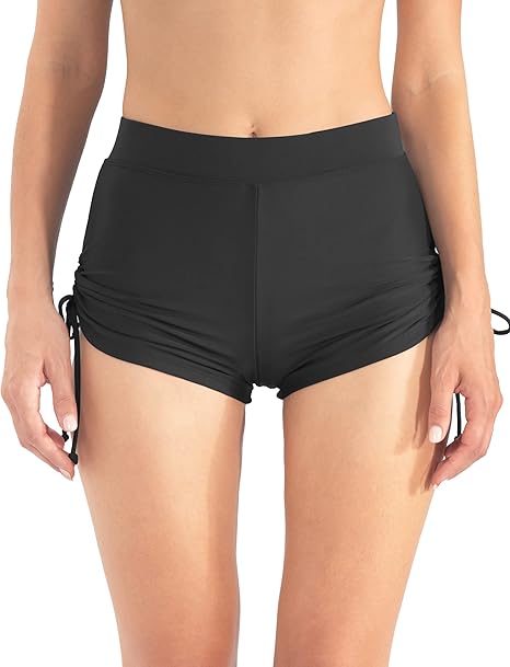 Women's Swim Bottoms with Side Drawstrings