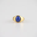 Oval Lapis Ring — Waterproof Tarnish-Free | Stylr