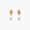 Afton Teardrop CZ Earrings - Waterproof 18K Gold Plated