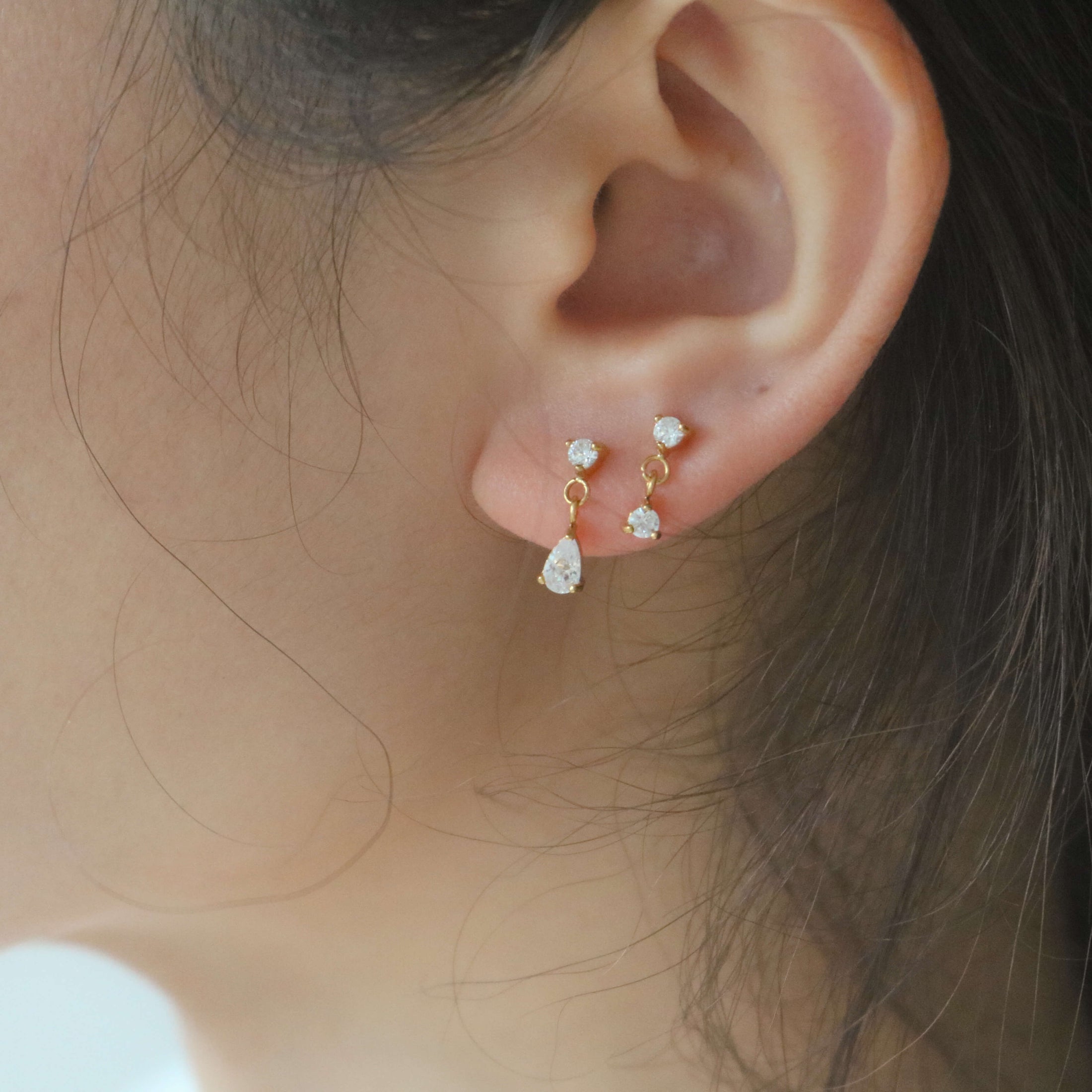 Anisa cz stud earrings