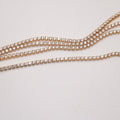 2mm gold tennis necklace