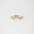 Meideya Jewelry Arch Band Ring Gold vermeil