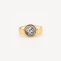 Athena Coin Signet Ring - Waterproof Gold & Silver Ring