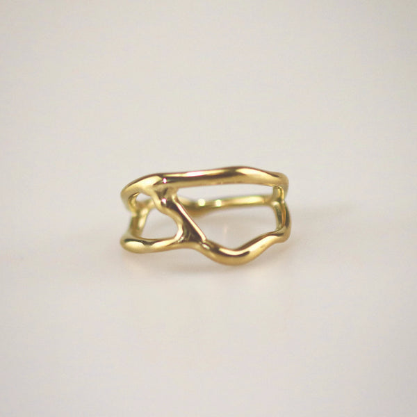Waterproof 18k Gold Plated Stainless Steel Belen Ring