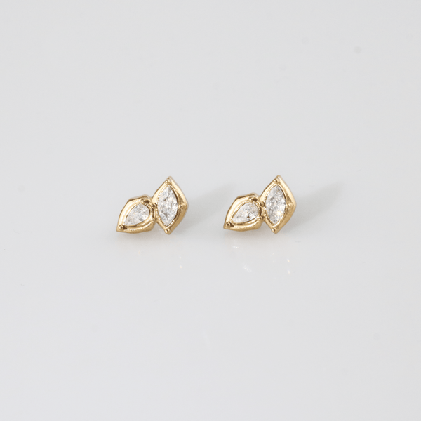 Waterproof Gold Plated Stud Earrings for Women