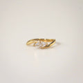 Meideya Jewelry Bypass Marquise Ring