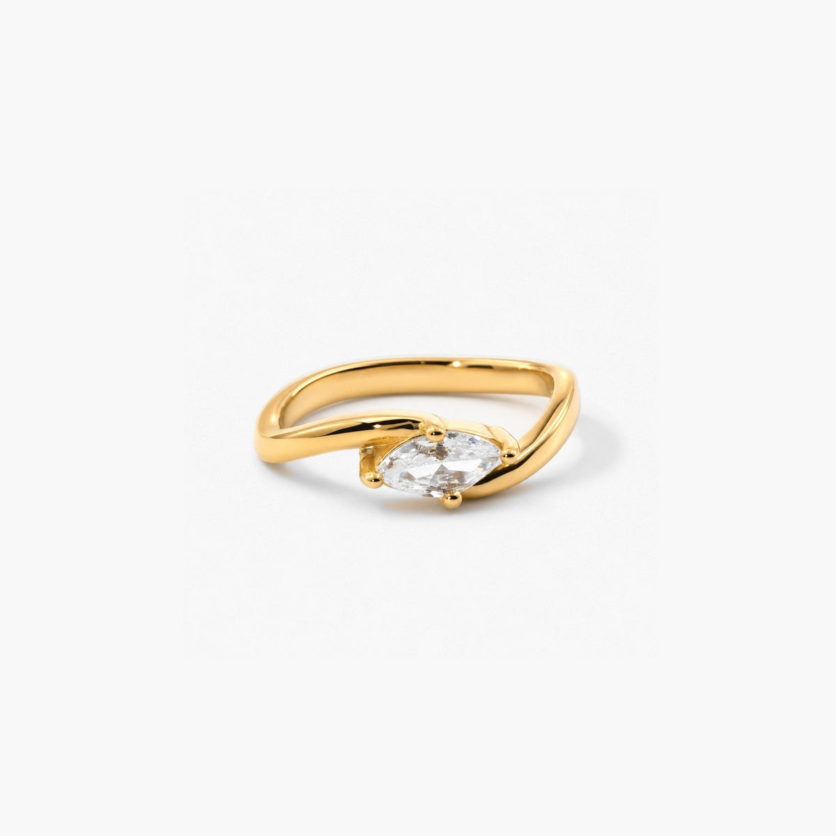Bypass Marquise Ring