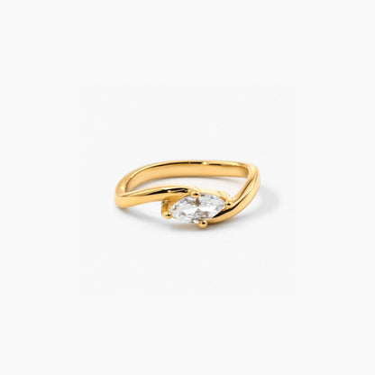 Bypass Marquise Ring