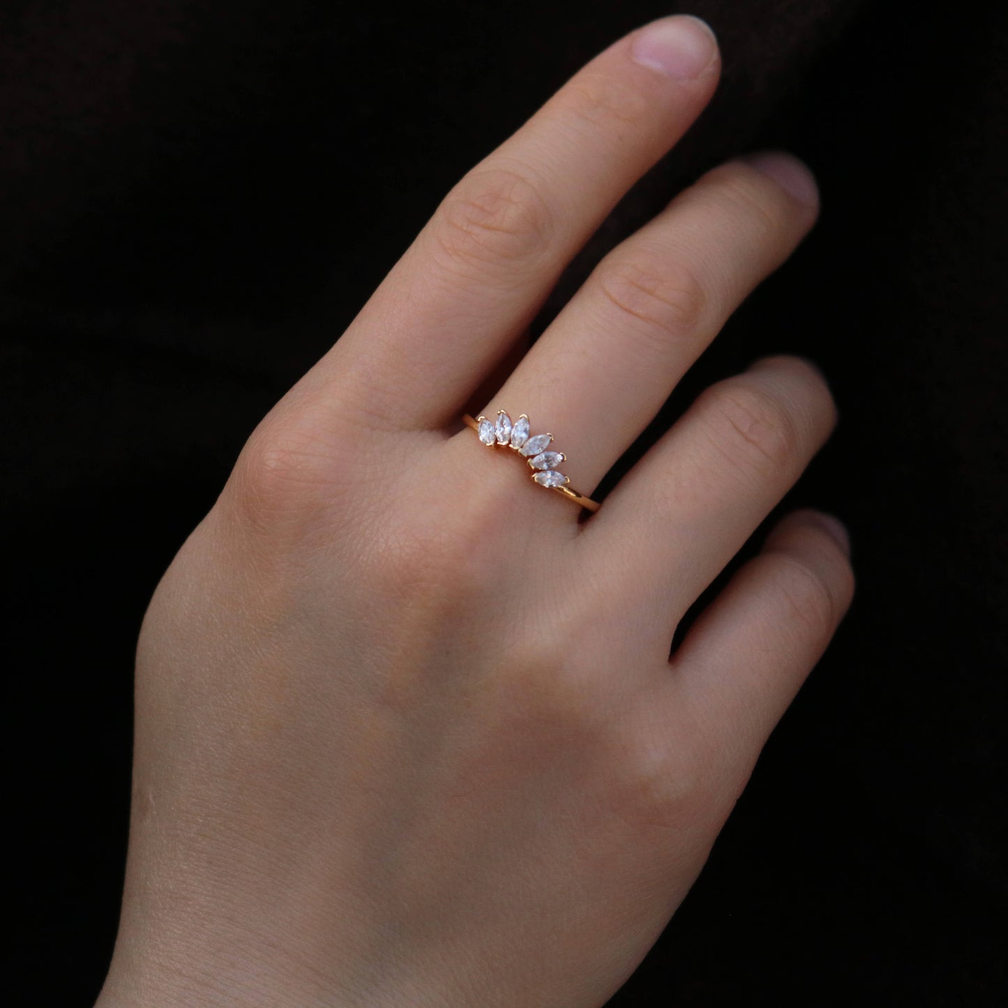 Stackable Gold Plated Sterling Silver Ring Set