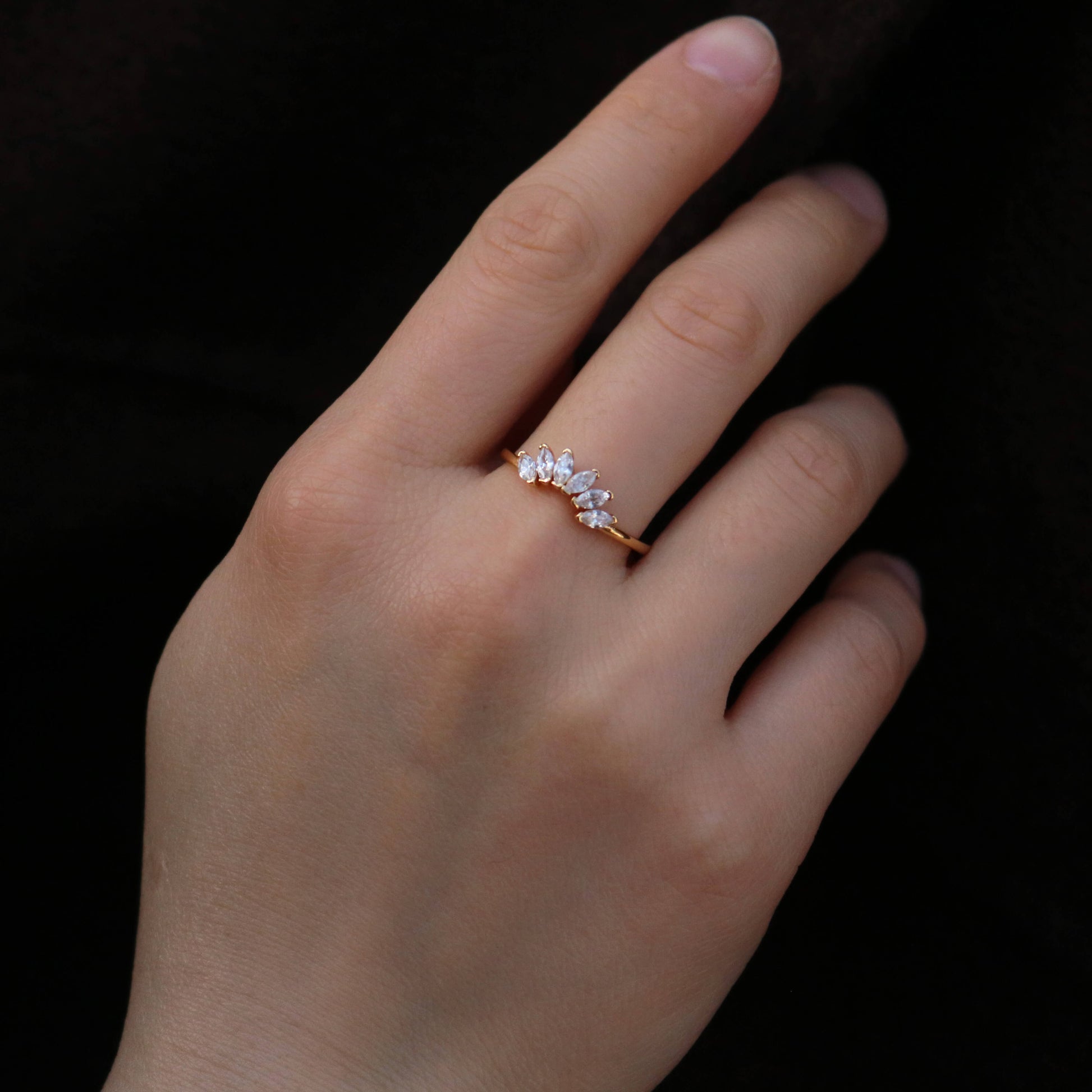 Stackable Gold Plated Sterling Silver Ring Set