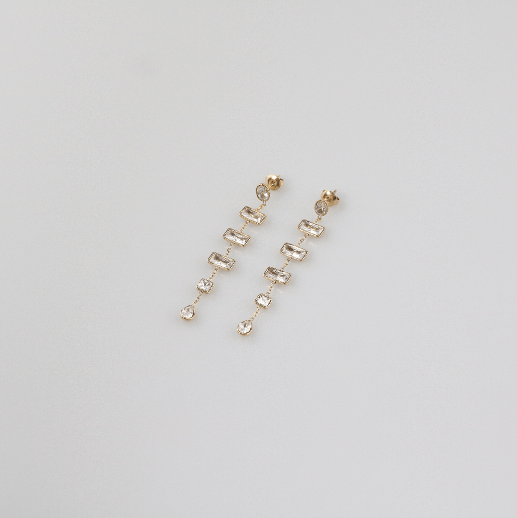 CZ Drop Earrings