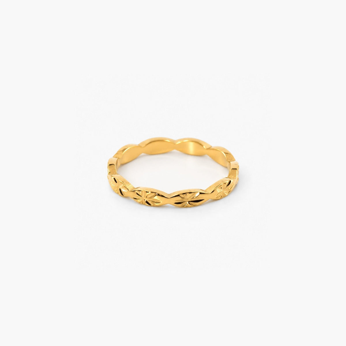 Carved Stackable Band Ring-1