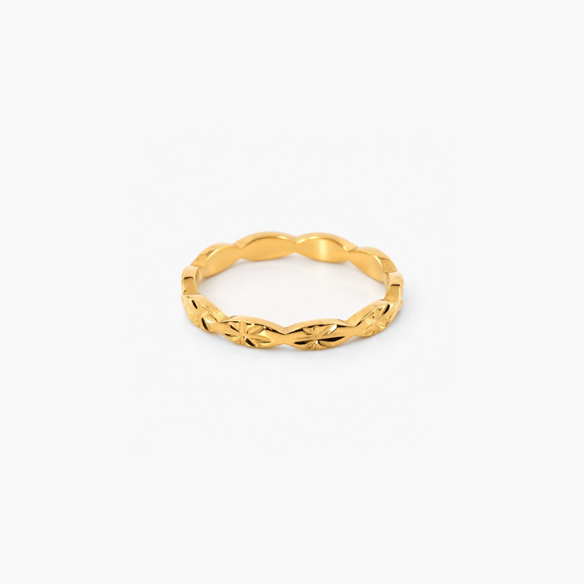 Carved Stackable Band Ring-1