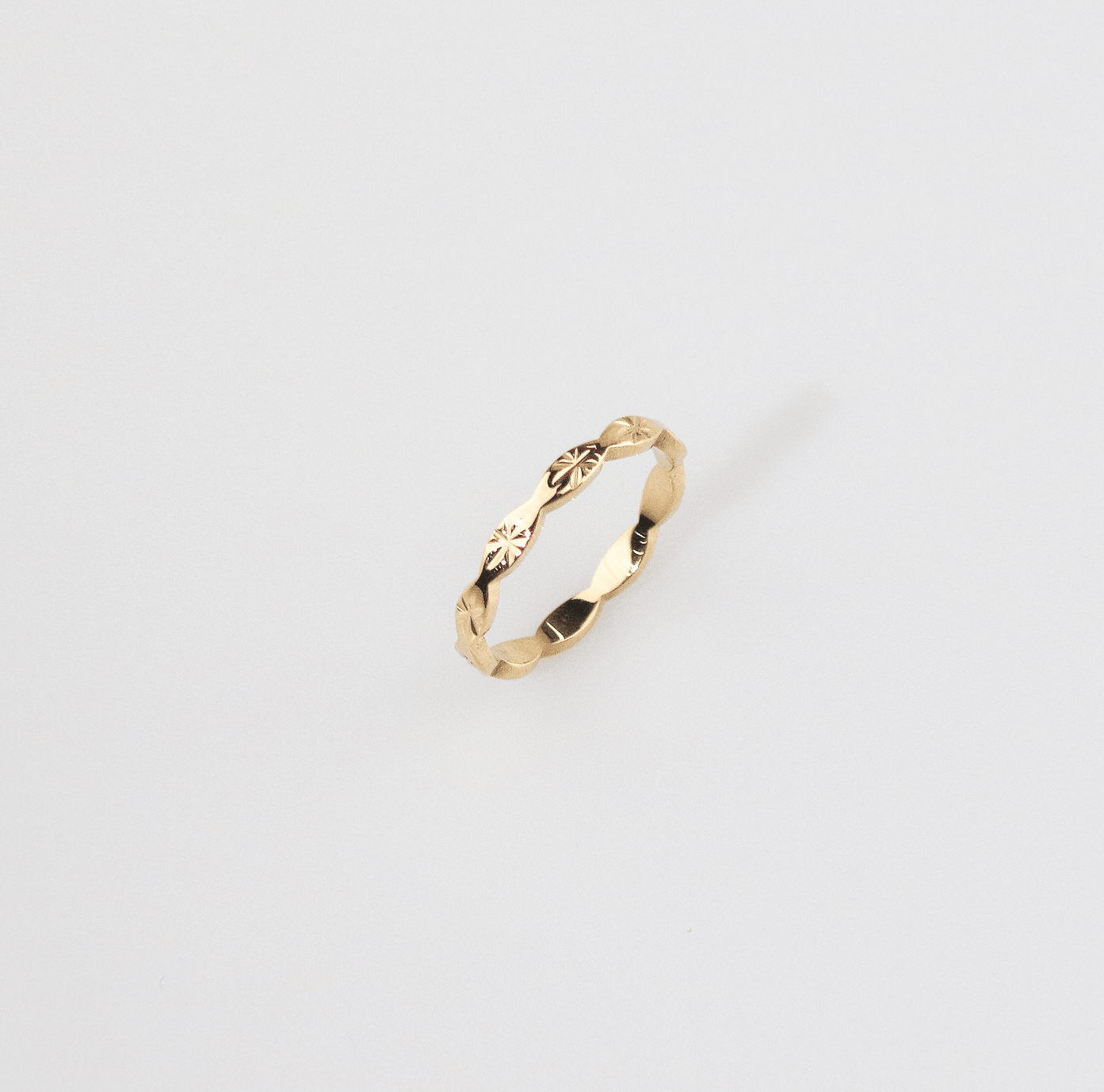 Carved Stackable Band Ring-2
