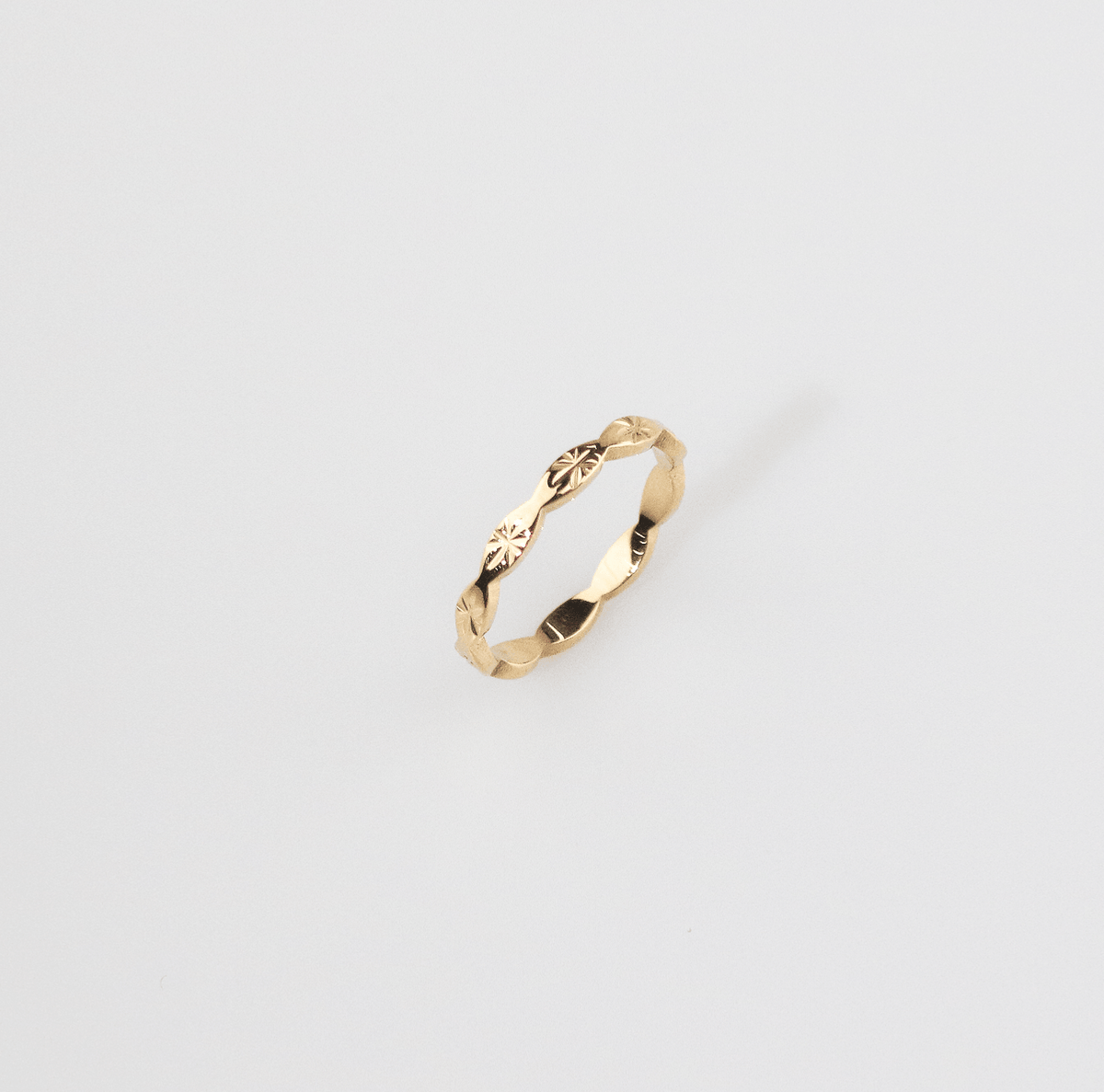 Carved Stackable Band Ring-2
