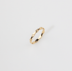 Carved Stackable Band Ring-2