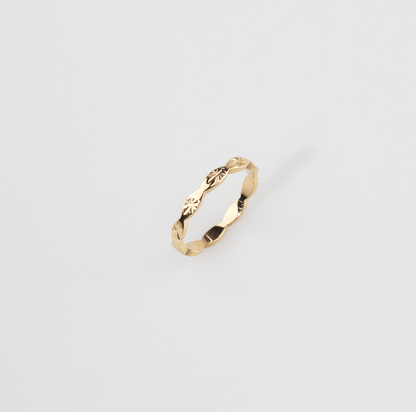 Carved Stackable Band Ring-2
