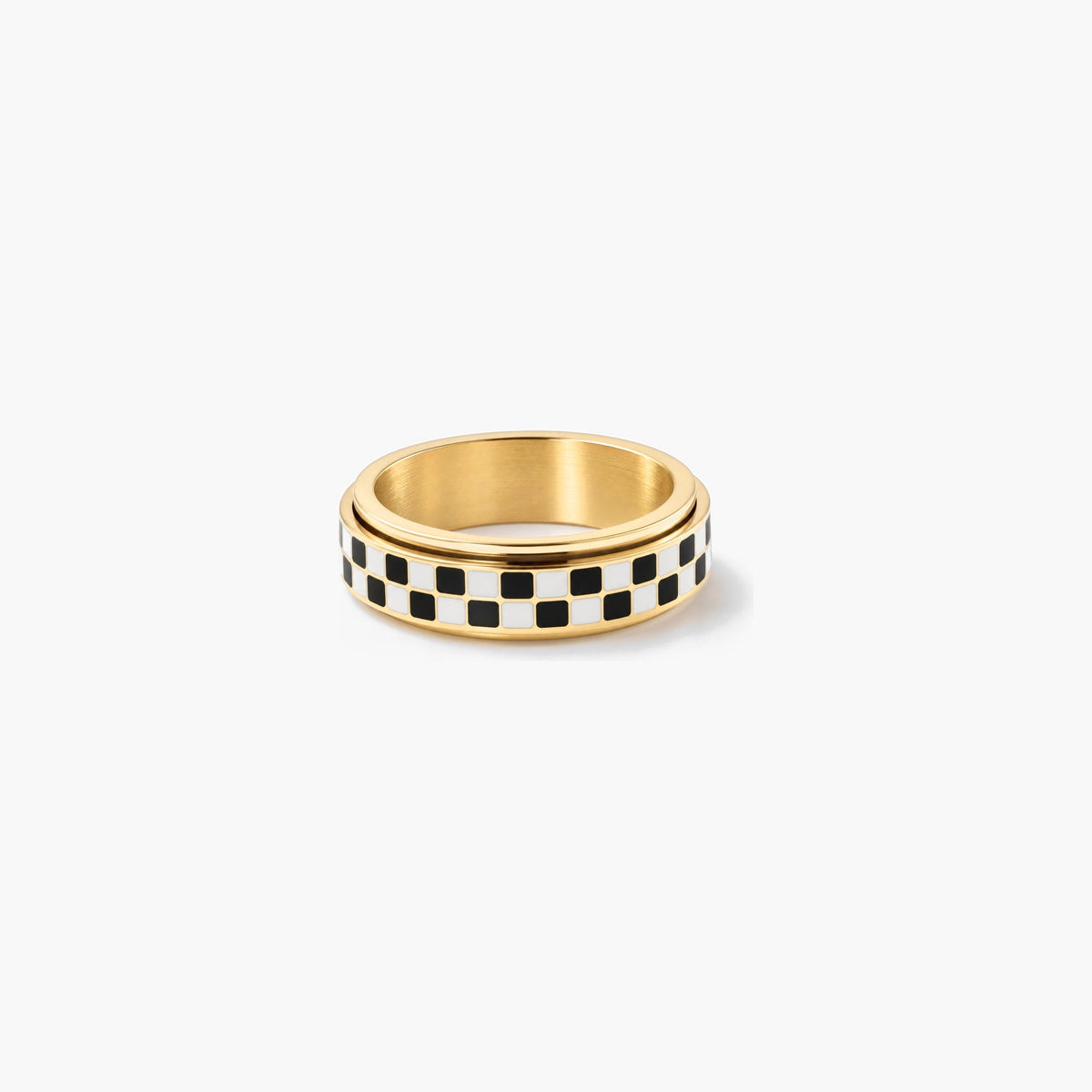 Checkerboard Fidget Ring