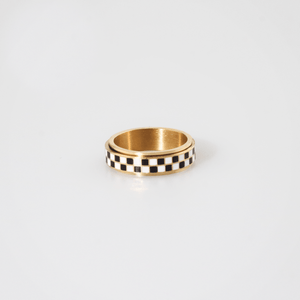 Checkerboard Fidget Ring
