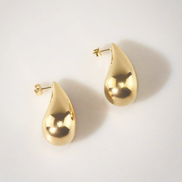 Chunky Teardrop Earrings - Large