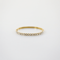 Clear Stones Bangle Bracelet — Waterproof Gold