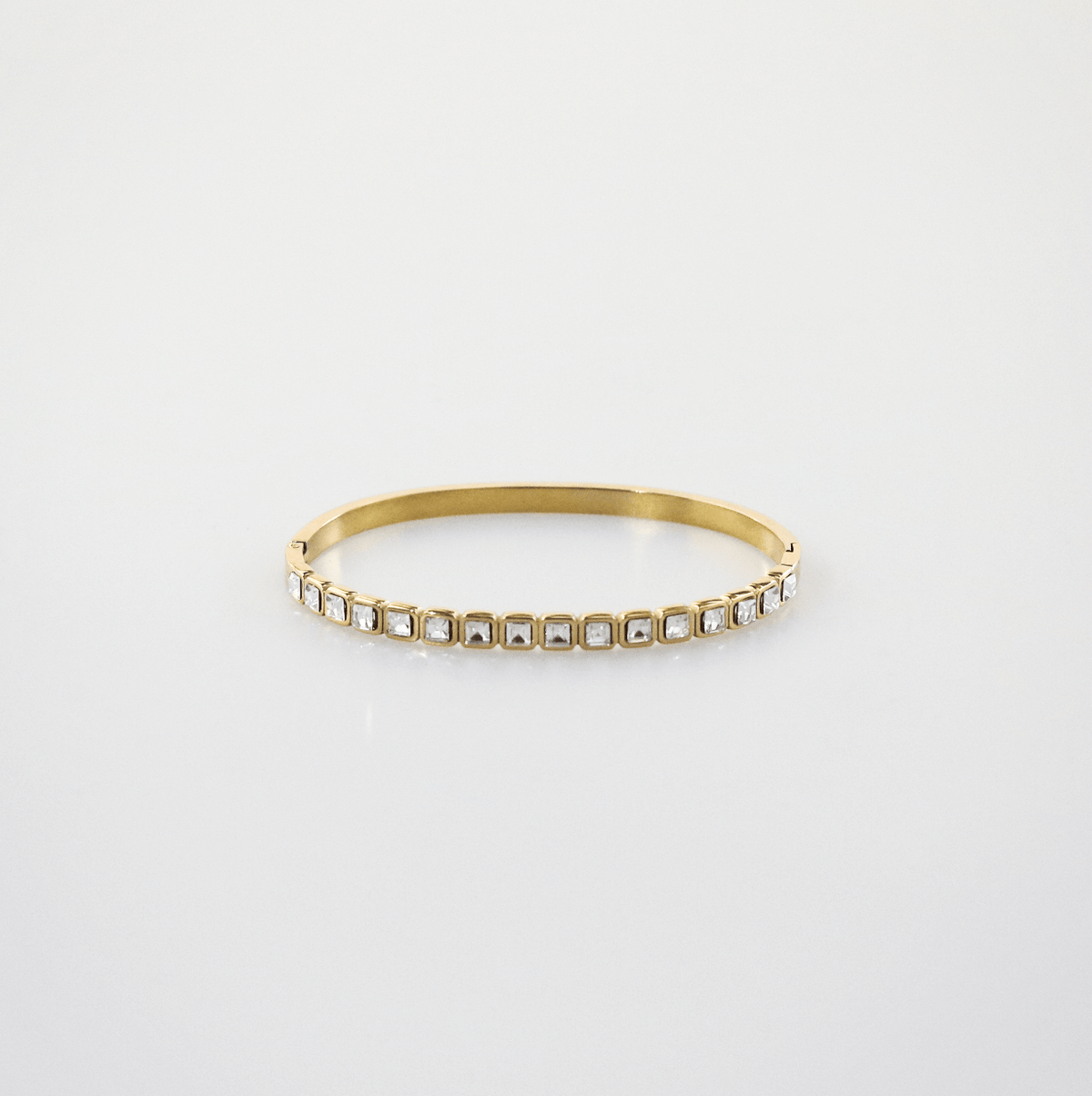 Gold bangle bracelet