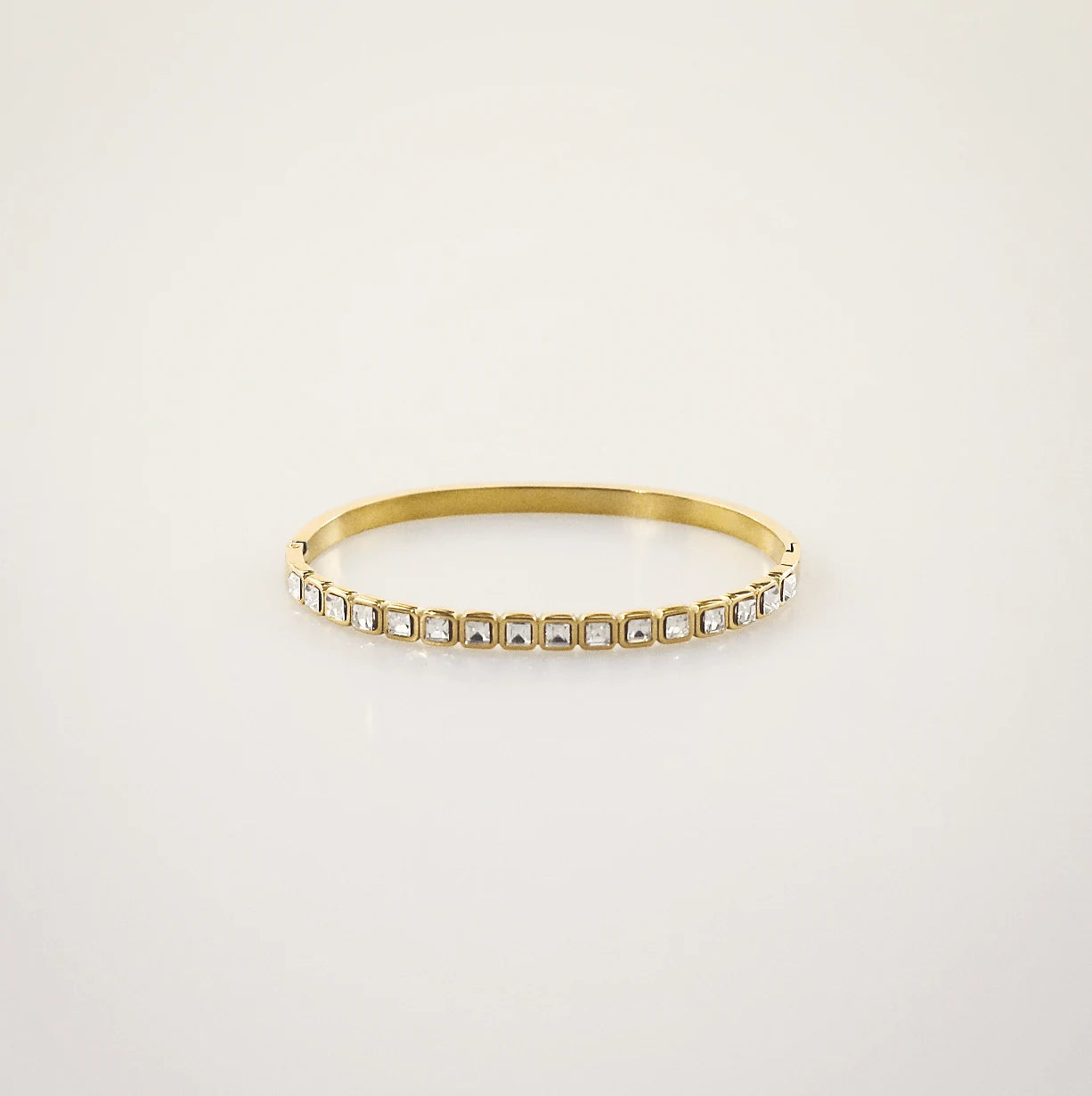 Gold bangle bracelet
