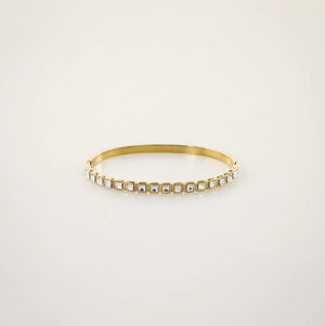 Gold bangle bracelet