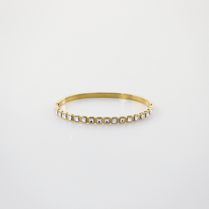 Gold bangle bracelet