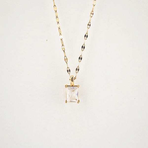 Waterproof 18k Gold Plated Pendant Necklace