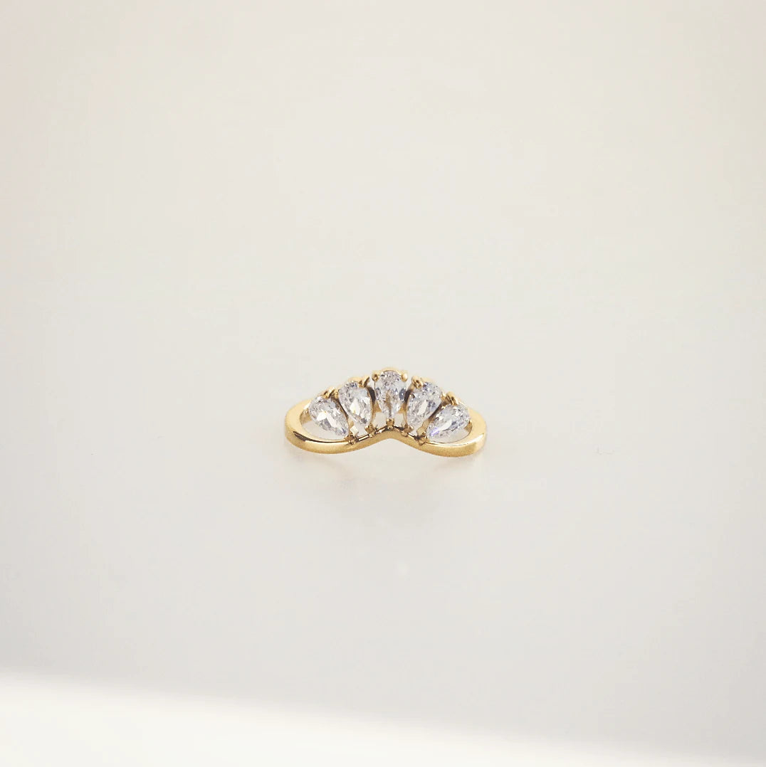 Meideya Jewelry Cluster Sparkling Ring