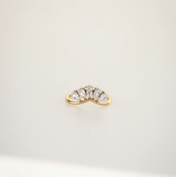 Cluster Sparkling Ring - Waterproof Dainty Vintage Style