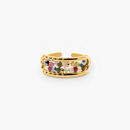 Crystal Bead Ring – Waterproof Tarnish-Free Stackable Ring