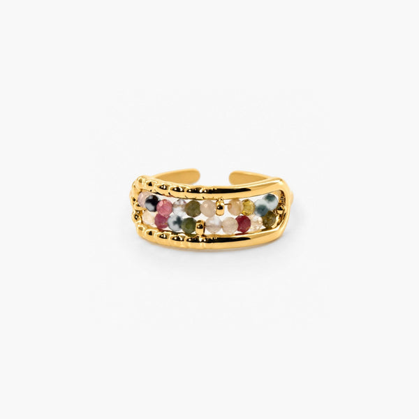 Crystal Bead Ring – Waterproof Tarnish-Free Stackable Ring