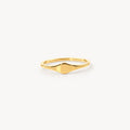 Tarnish-Free Waterproof 18k Gold Plated Stacker Ring